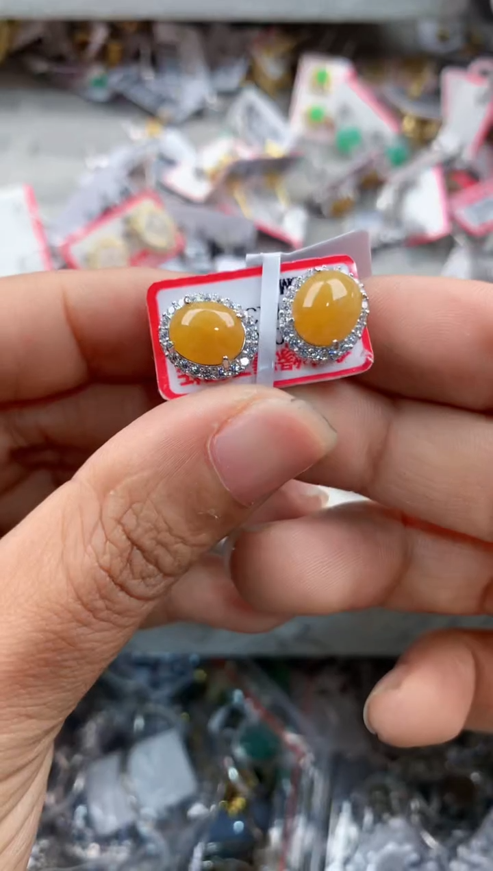 银S925镶嵌戒指翡翠444----8