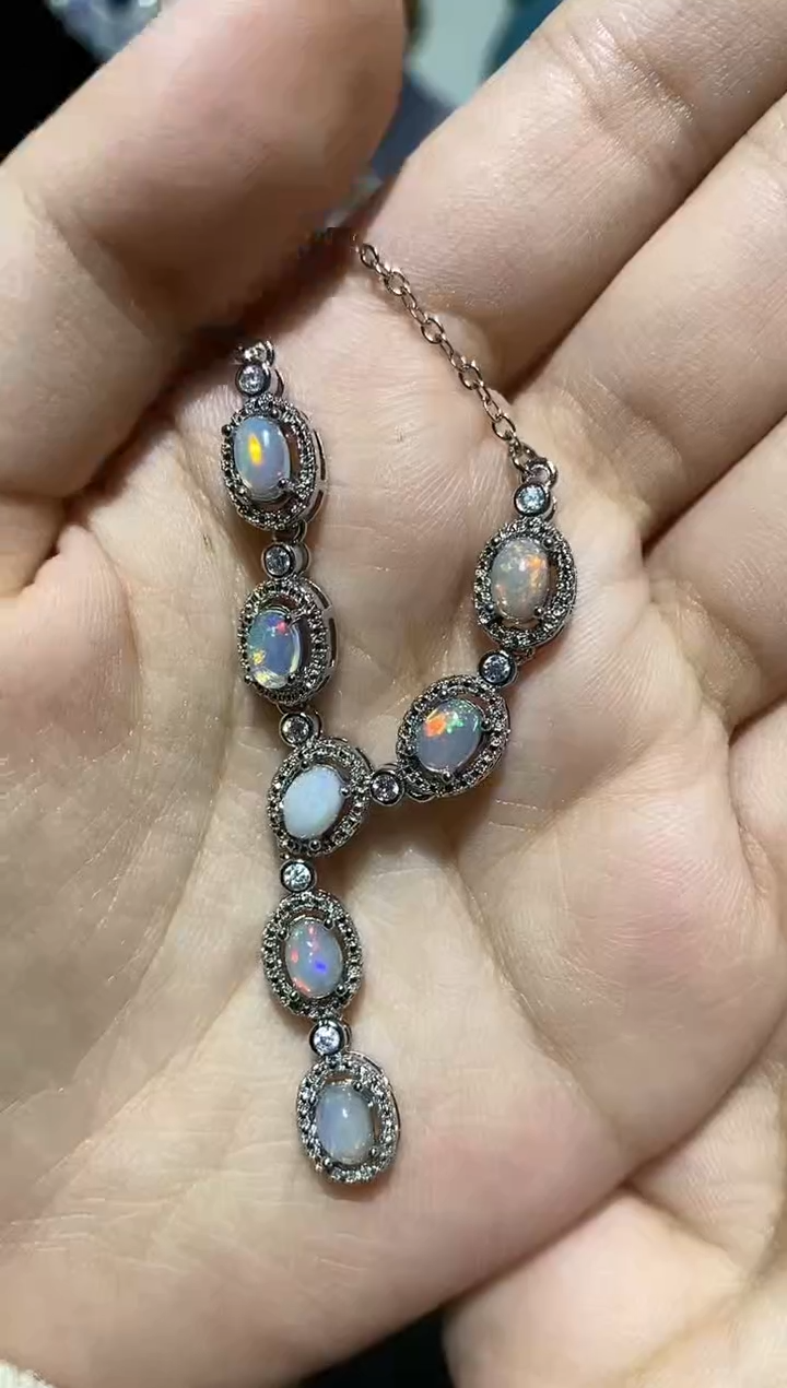 【闪购商品】欧泊项链合金项链