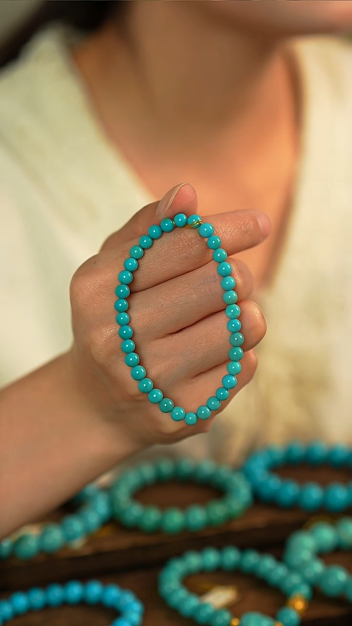 未镶嵌绿松石手串高瓷