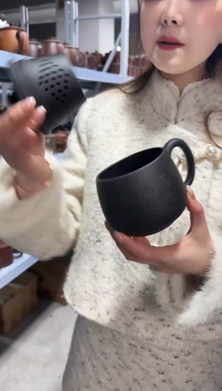 【闪购商品】紫砂盖杯紫砂盖杯石黄蝉鸣