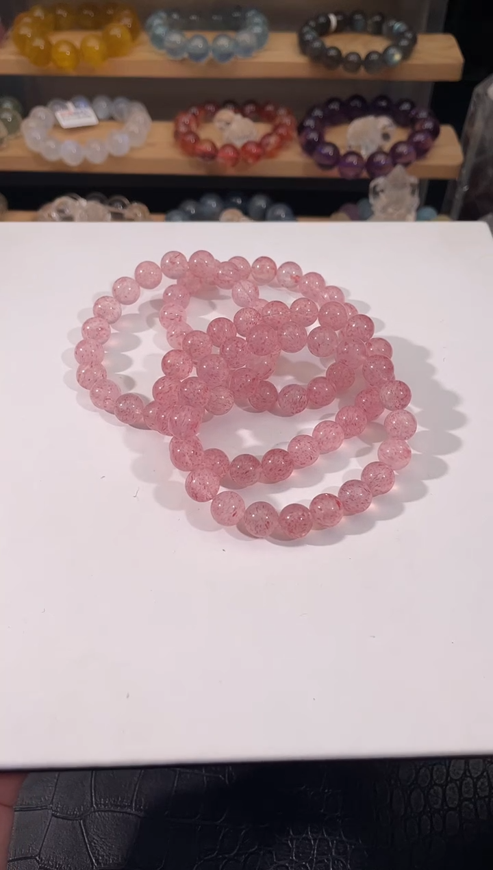 水晶手链未镶嵌草莓晶手链多样性发一