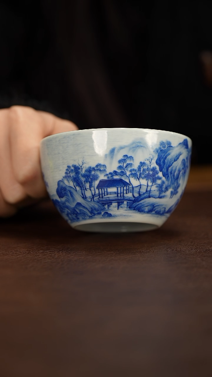 【闪购商品】恒垣山房千里江山缸杯