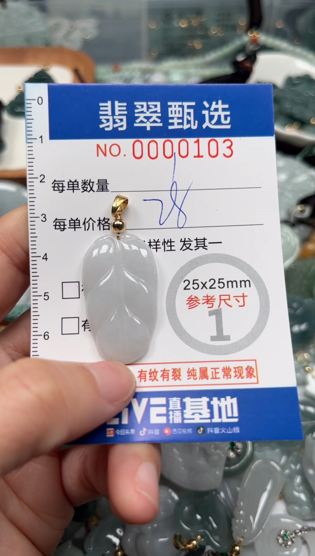 【闪购商品】翡翠颈饰未镶嵌00..0103