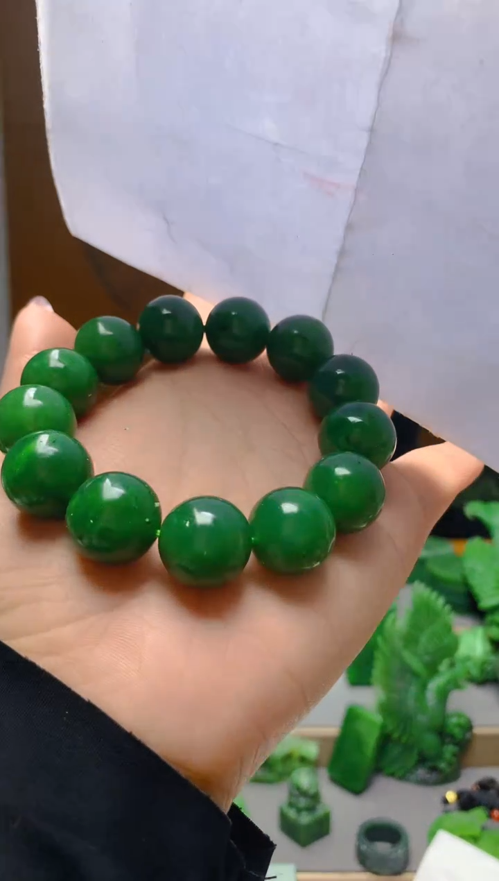 【闪购商品】和田玉（碧玉）手串未镶嵌1