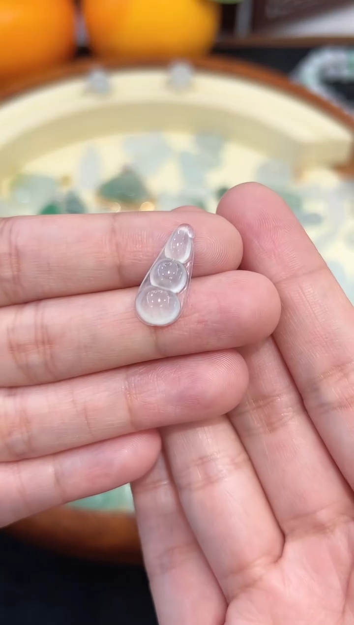 【闪购商品】翡翠吊坠(不含链)未镶嵌缅甸A货翡翠福豆