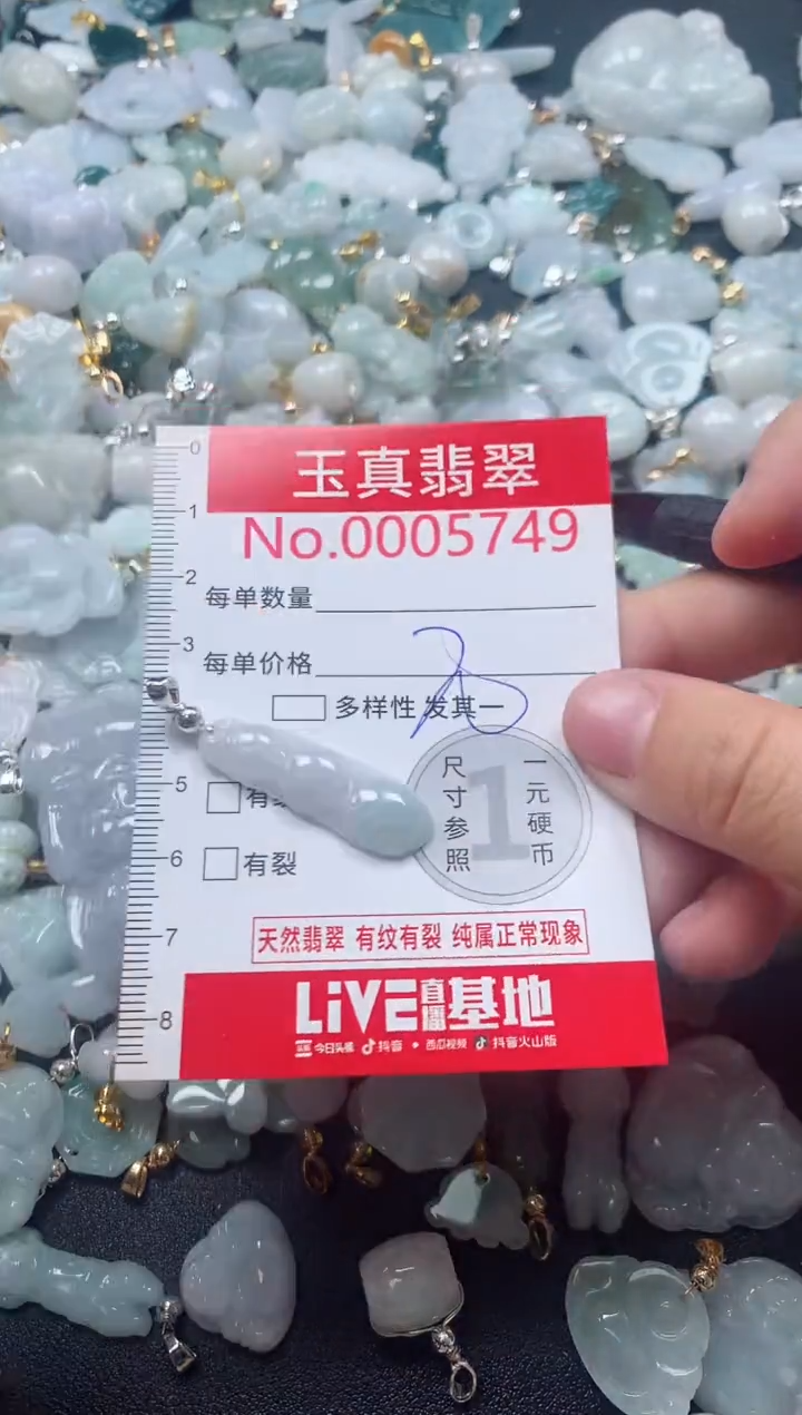 吊坠(不含链)未镶嵌翡翠5749