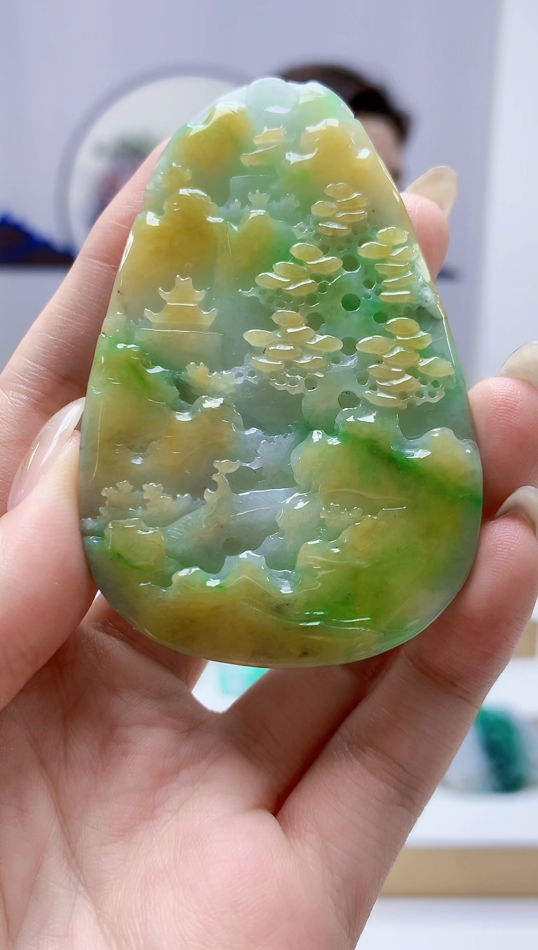 未镶嵌定制翡翠4829jw-毛货挂件131