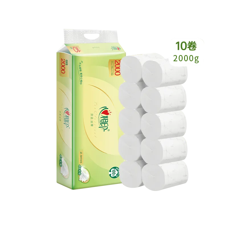 心相印茶语丝享10卷四层无芯卫生纸 2000g/提