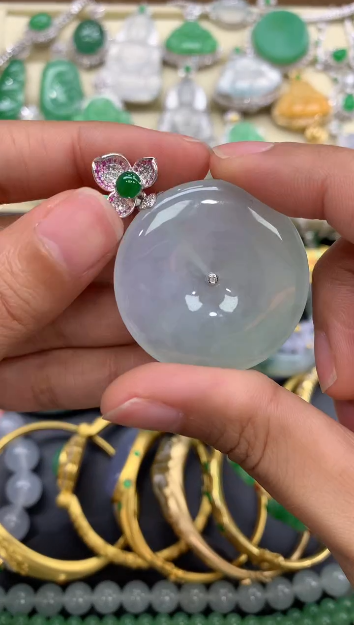 【闪购商品】翡翠颈饰18K金镶嵌122-中国好珍宝