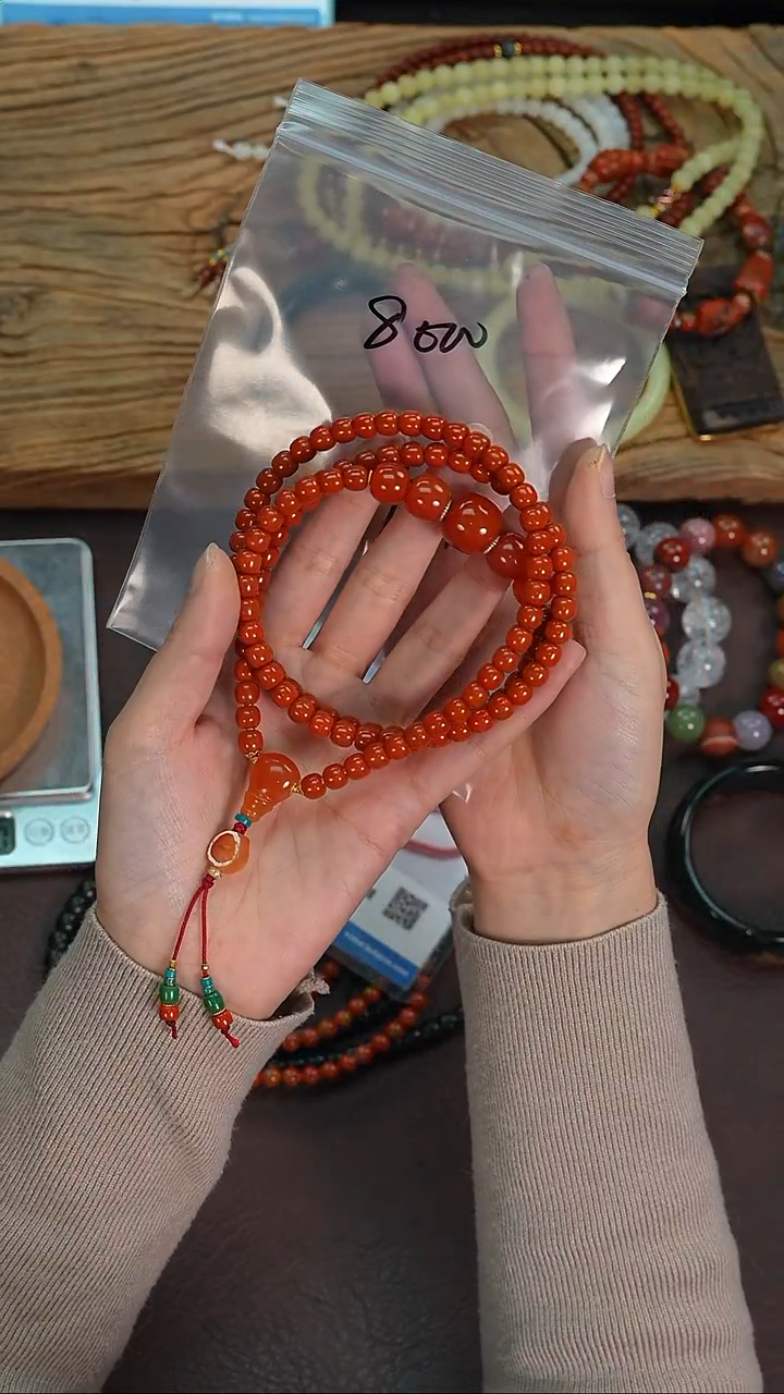 未镶嵌手串南红玛瑙牛****y若雨臣品质回血