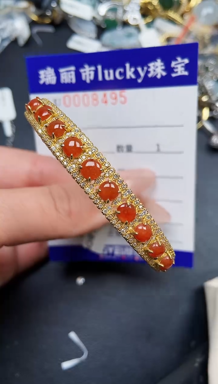 【闪购商品】翡翠颈饰银S925镶嵌8495