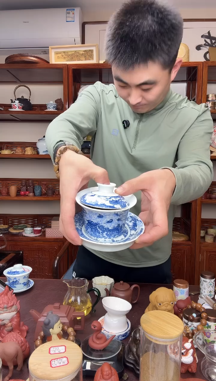 清明上河图主播推荐精美盖碗