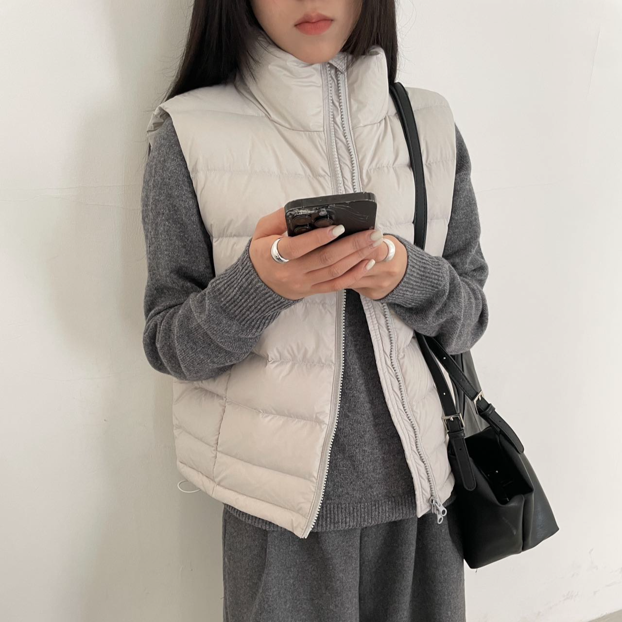 冬季新款欧韩时尚韩版高端保暖气质时尚女马甲上衣806-25
