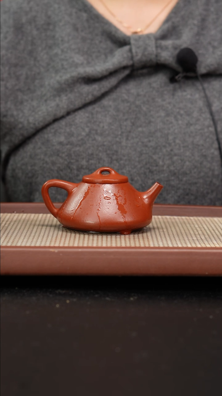 【闪购商品】紫砂茶壶小煤窑朱泥子冶石瓢