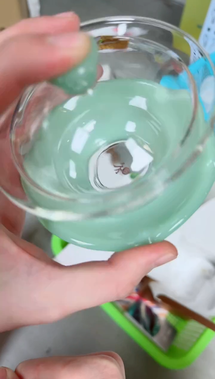 禾器禅语盖碗浅玉色