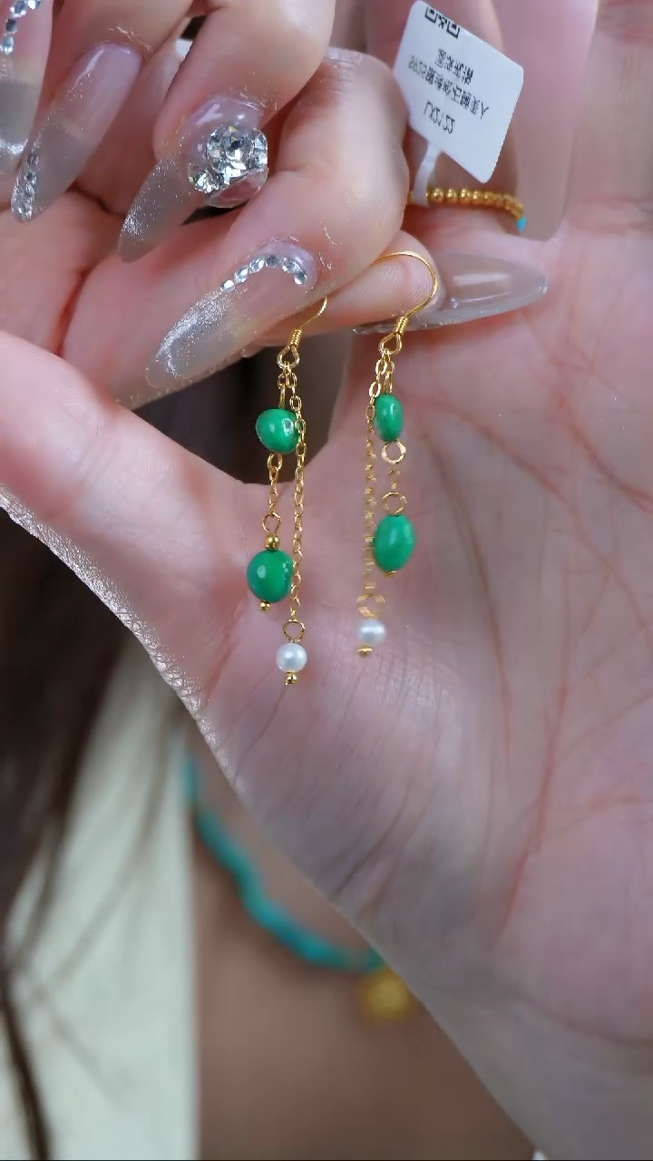 【闪购商品】淡水珍珠耳环银S925镶嵌发货一件