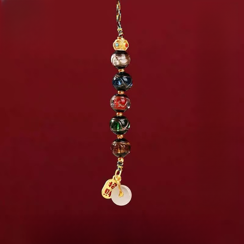 【普陀山国营官方】五路琉璃挂件-739