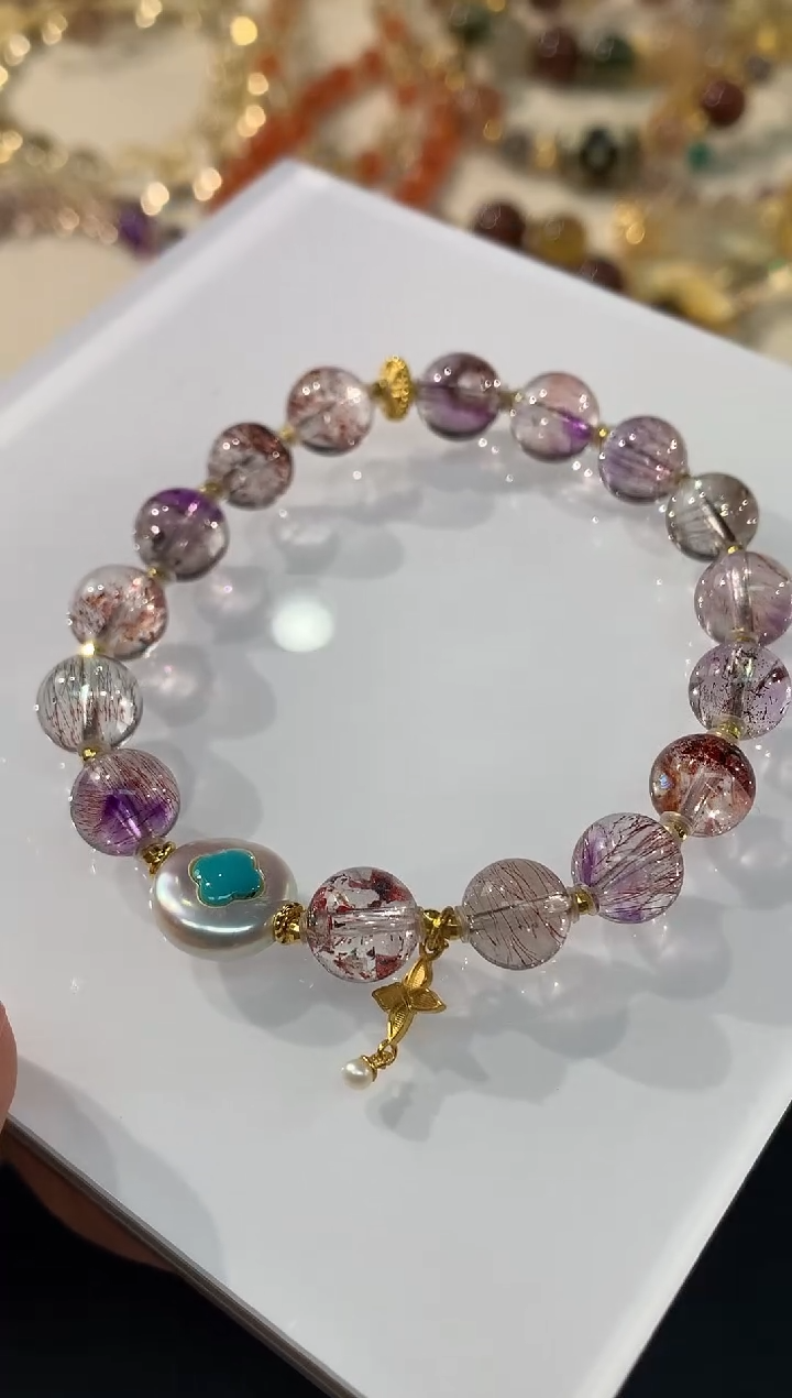 18K金镶嵌手串水晶Q157|5980