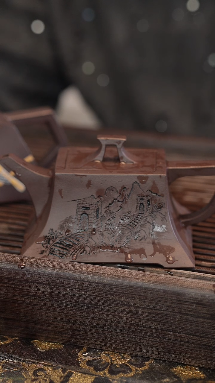 茶壶紫砂巍原矿手工制作