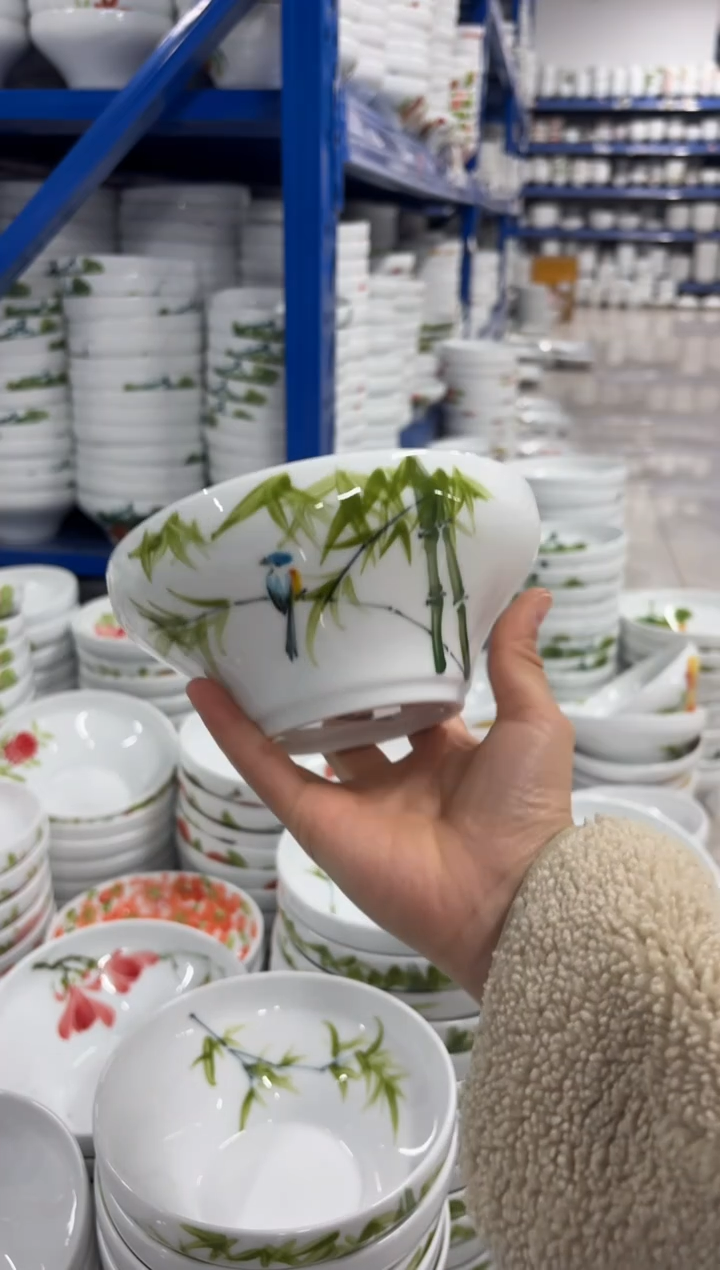 景德镇手绘釉中彩（食品级）葫芦碗
