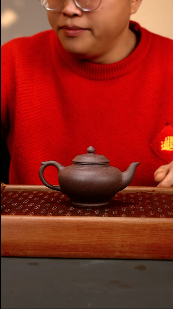 【闪购商品】紫砂茶壶cxm 天青 笑樱