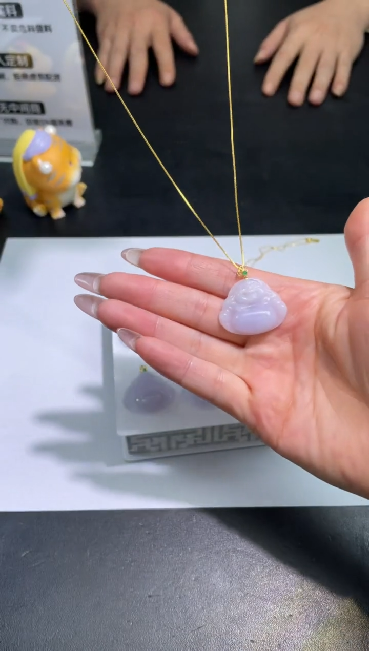 【闪购商品】定制翡翠18K金镶嵌DDJ22512