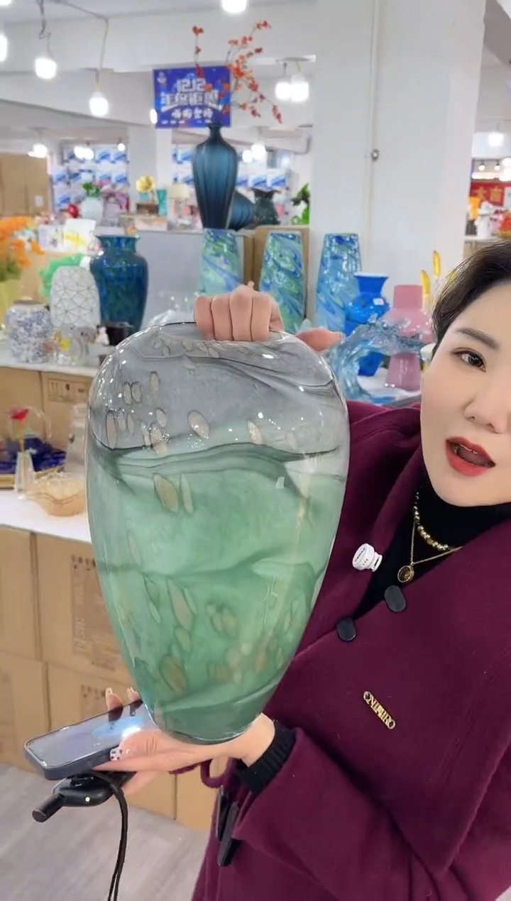 【闪购商品】琉璃椿年花器S-20晚