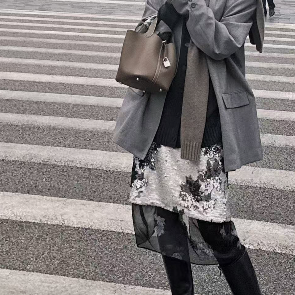 以十七 花影水墨腰裙