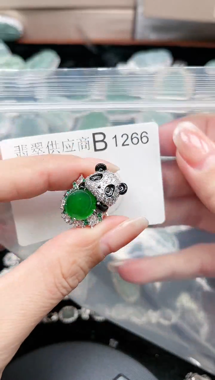 【闪购商品】翡翠颈饰未镶嵌1266赠皮绳