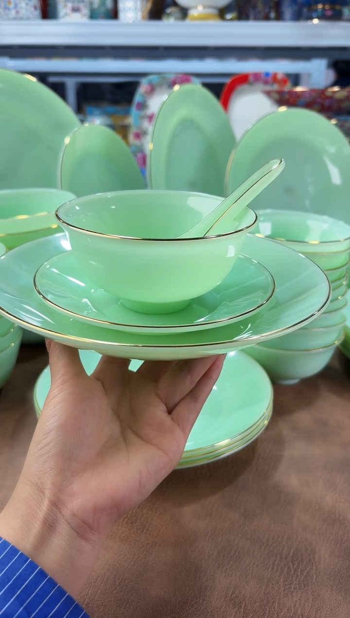 玉瓷四件套6套餐具