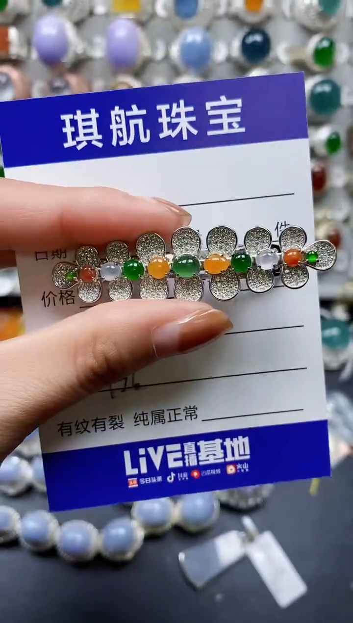 【闪购商品】翡翠颈饰银S925镶嵌0426