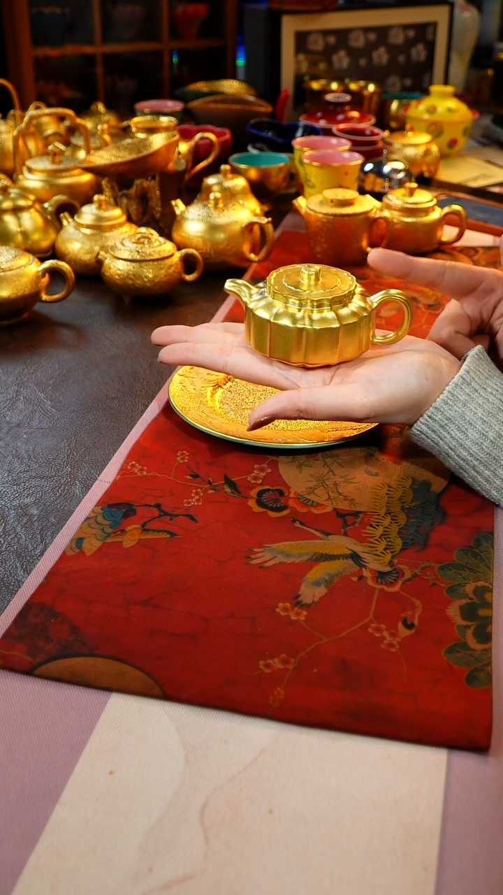 茶杯紫砂【宜景窑系列】金壶