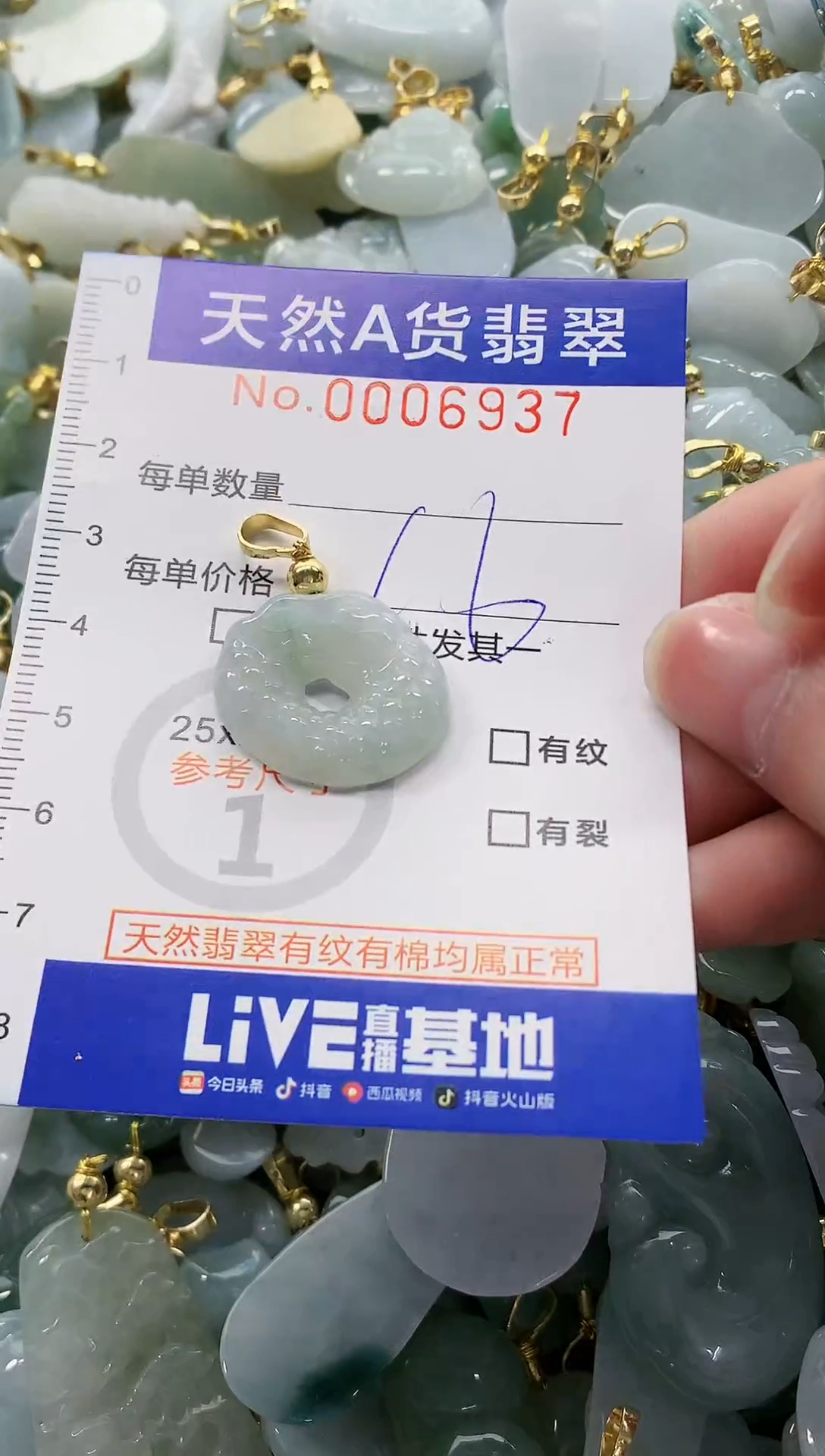 颈饰未镶嵌翡翠纯天然a货翡翠
