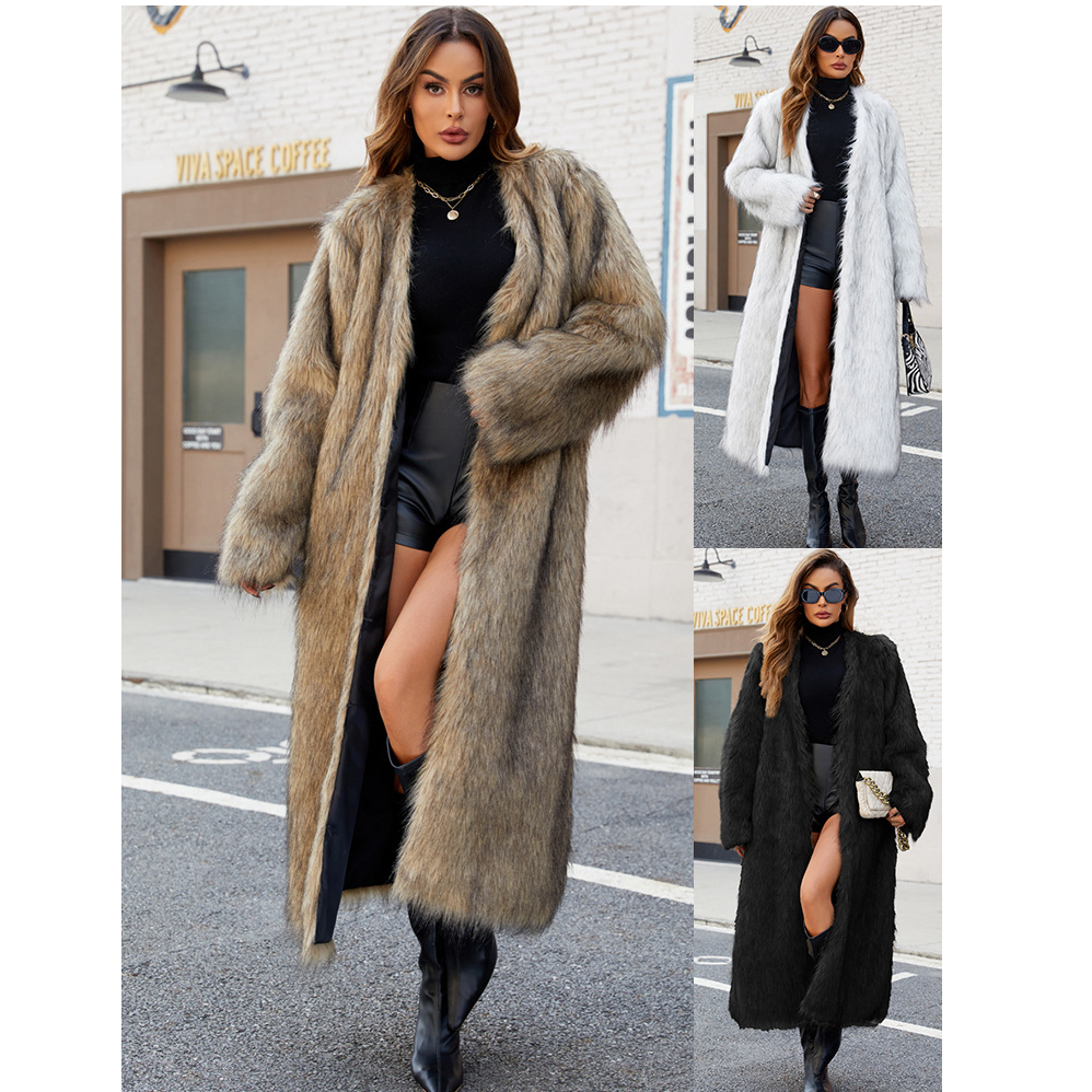 人造皮草 [按编码下单] 品牌尾货断码清仓女士时尚人造皮草外套