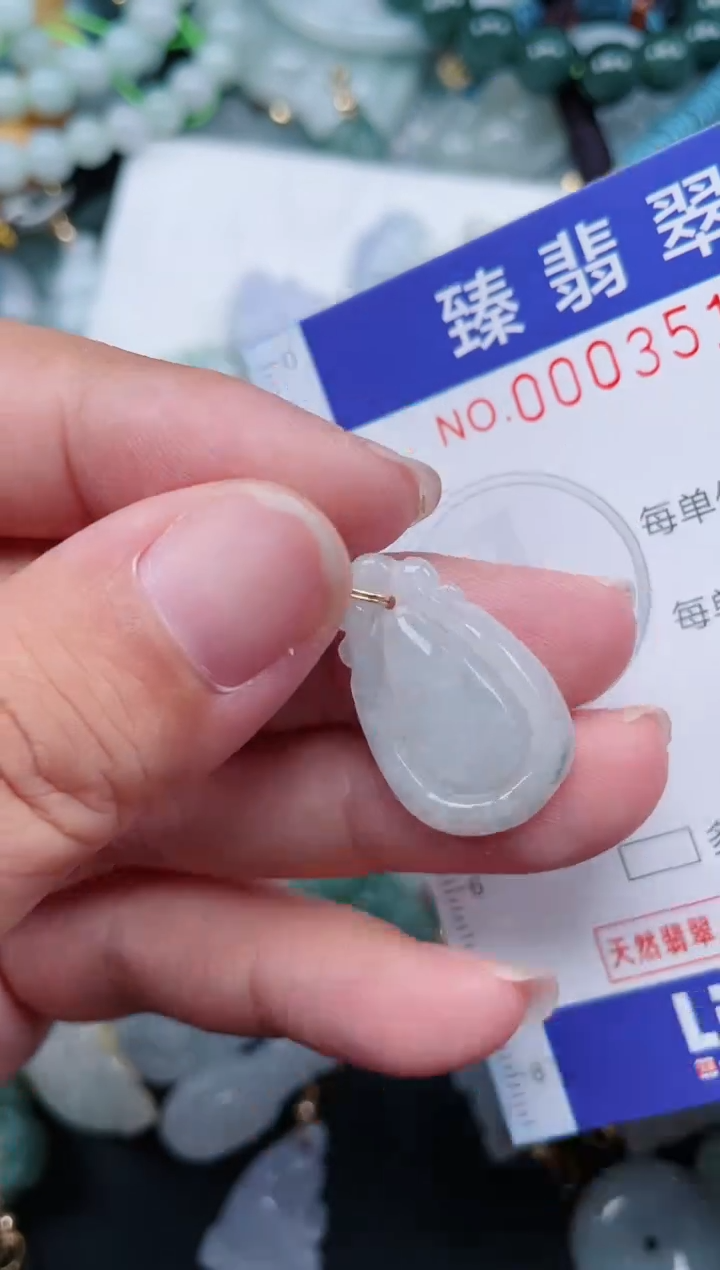 翡翠未镶嵌颈饰.0003517