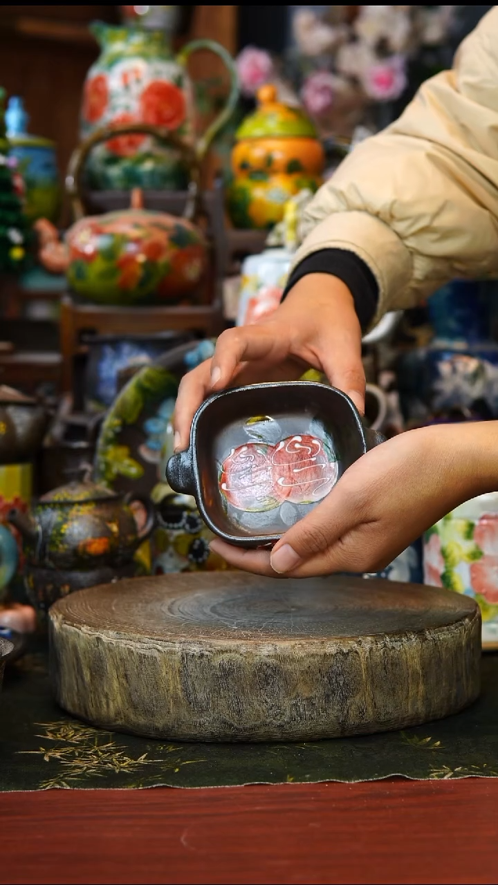 陶瓷120景德镇手工陶瓷釉下彩