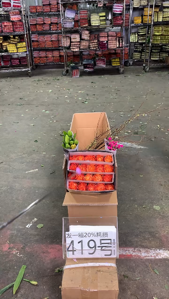 419号♥中通含20%耗损发一箱鲜花