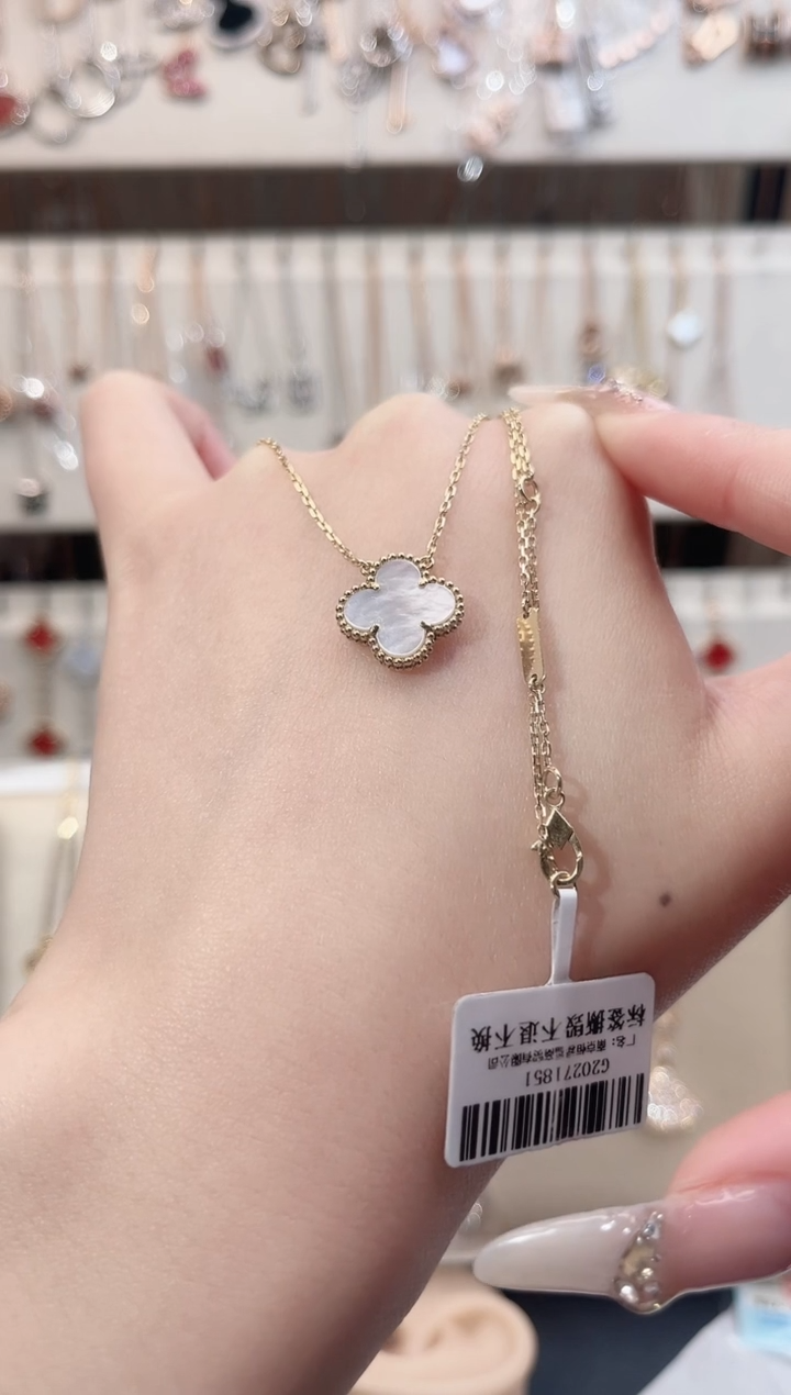 【闪购商品】贝壳（贝母）套链18K金镶嵌18K金镶嵌 K黄