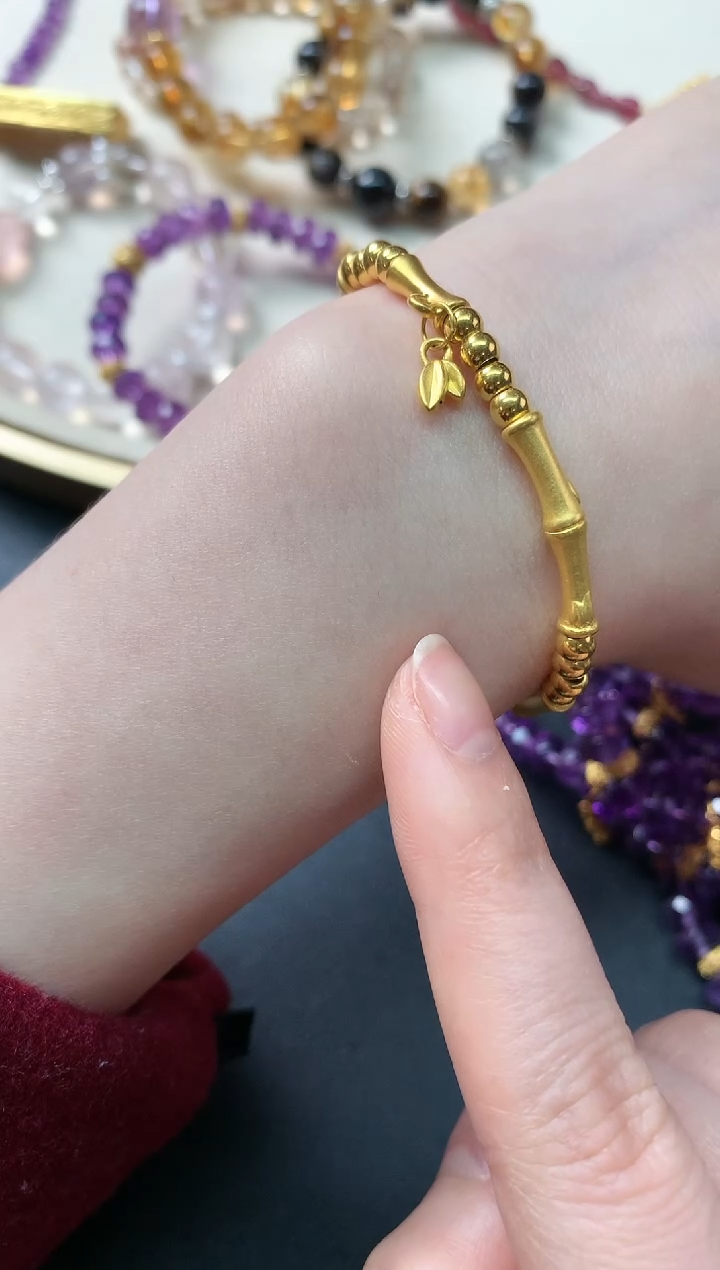 【闪购商品】定制足金手链D66|1899     