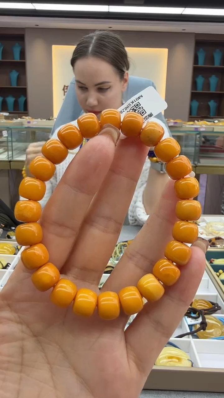 手链琥珀未镶嵌165秒拍号 假一罚三 10mm
