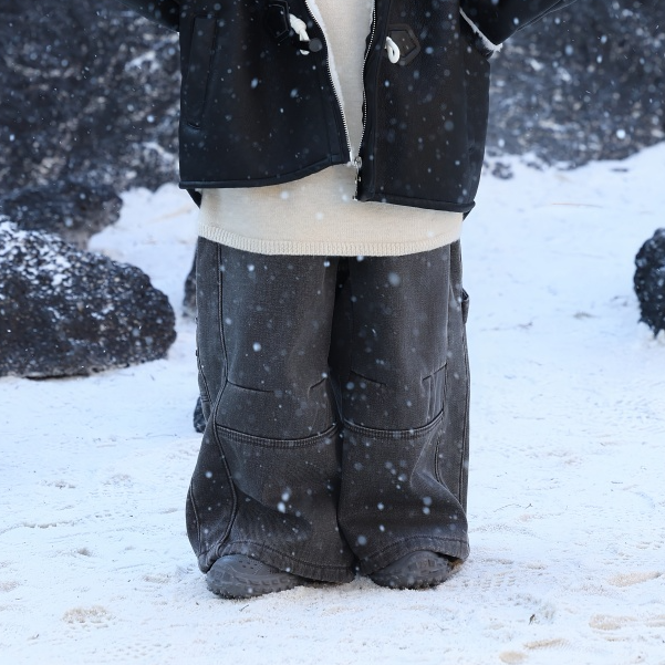 【福利款】男童冬款加绒新款工装裤加绒棉布裤显瘦休闲韩版百搭清仓