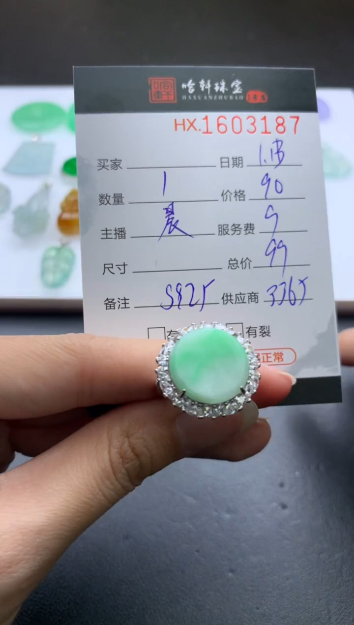 【闪购商品】翡翠挂件未镶嵌哈轩 挂件1