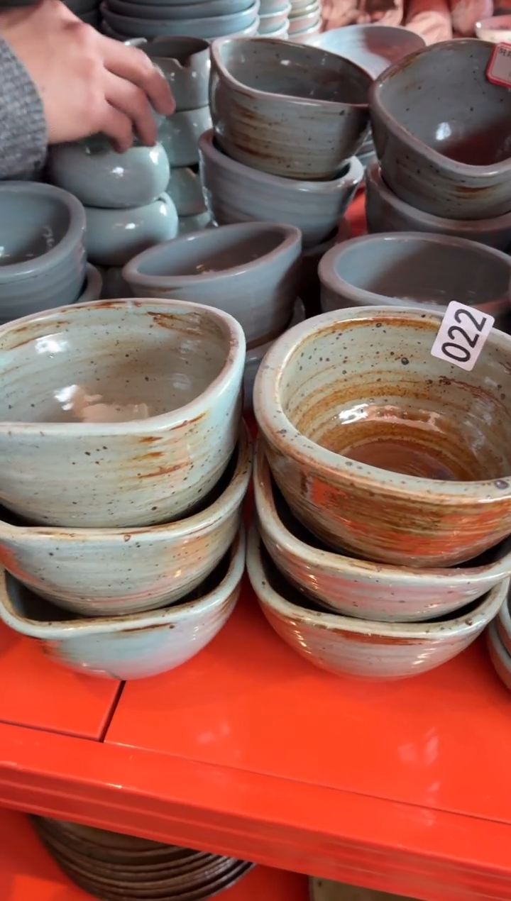 瓷片南*?22蓝麻点方形碗6个