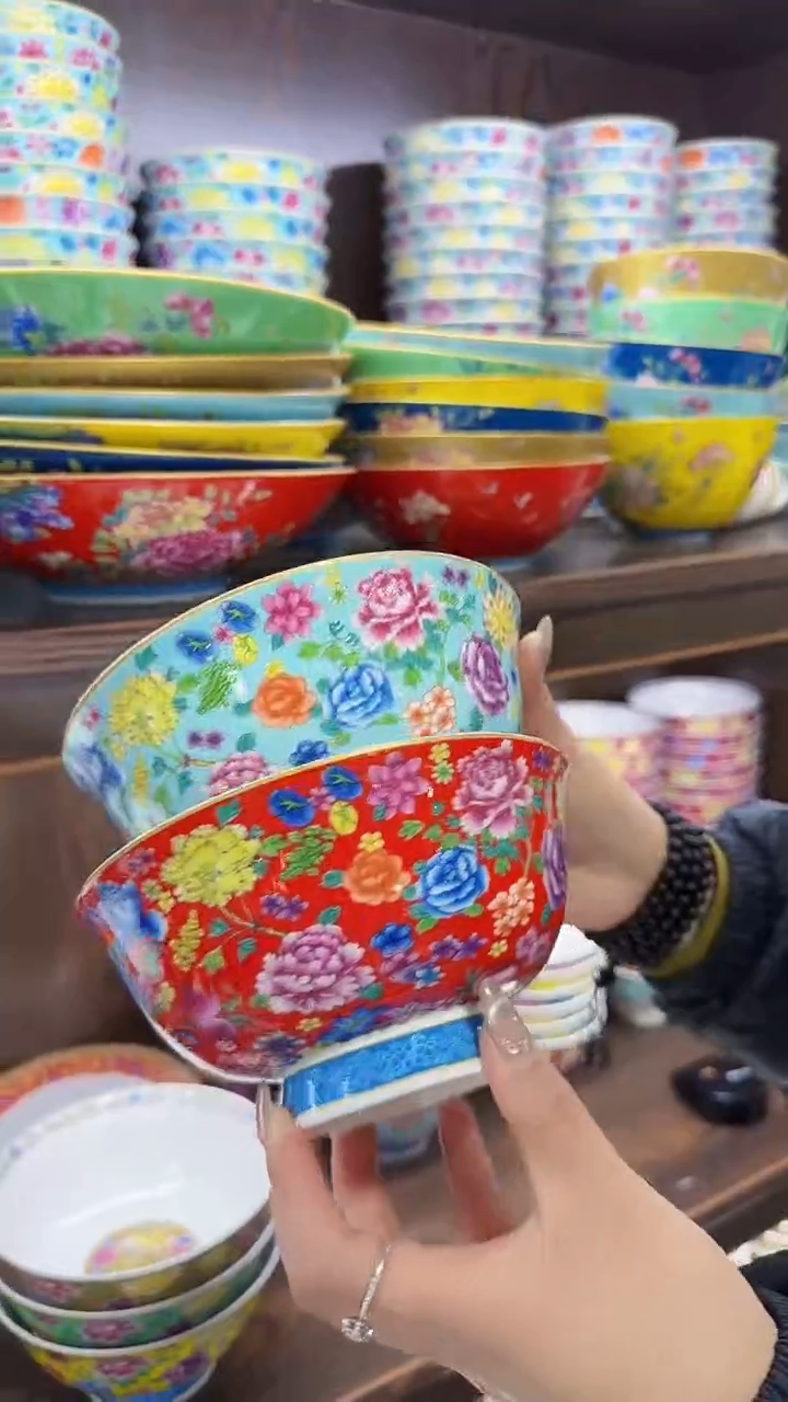 【闪购商品】瓷片  6英寸面碗2个 景德镇陶瓷【秦坊