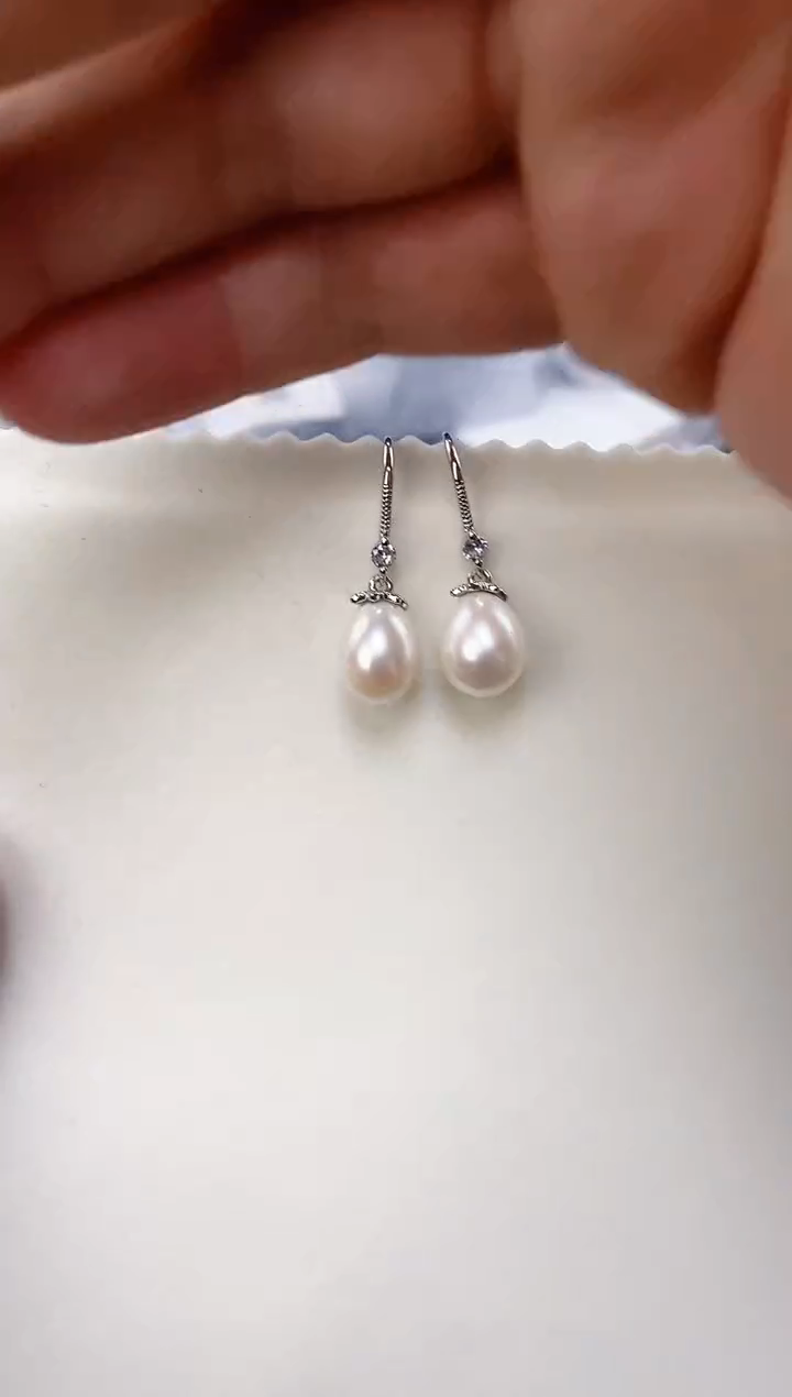 未镶嵌耳饰淡水珍珠ED1048