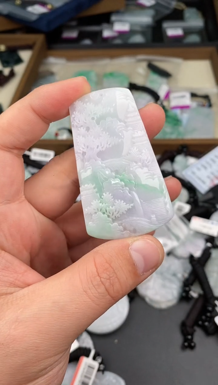 【闪购商品】翡翠颈饰未镶嵌  天然翡翠，一物一图