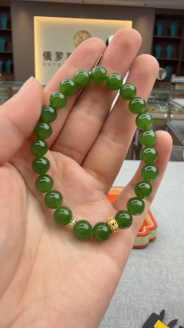未镶嵌手链和田玉210秒拍号 假一罚三