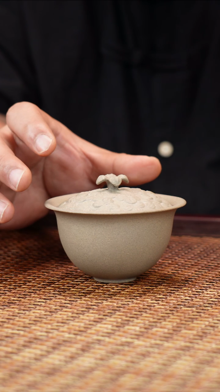 茶壶紫砂宜兴紫砂百花盖碗