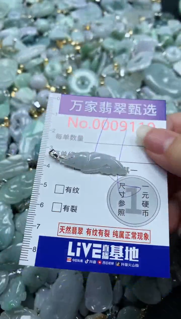 吊坠(不含链)未镶嵌翡翠9119