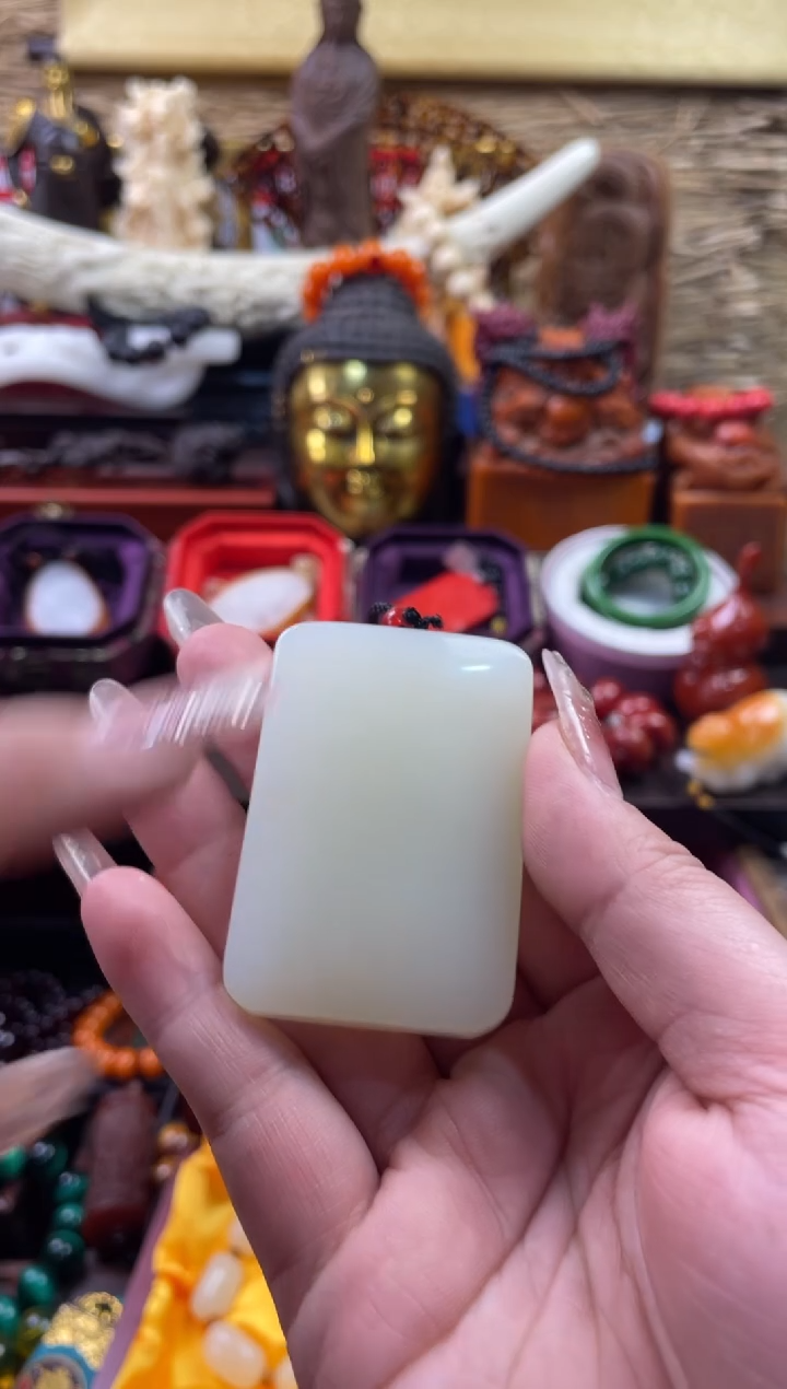 【闪购商品】和田玉挂件未镶嵌和白无事